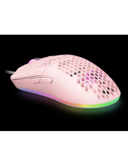 Mars gaming raton optico mmax hive pink 12400dpi