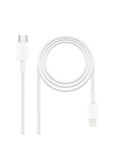 Nanocable Cable Usb-C A Lightning 0,5m Blanco