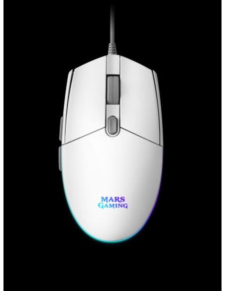 Mars gaming raton optico 3200 dpi mmgw white