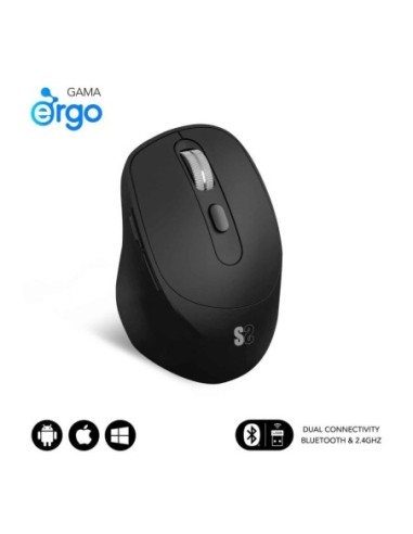 Subblim raton comfort ergo dual mouse battery black