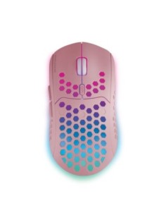 Mars gaming raton inalambrico recargable mmw3w rosa