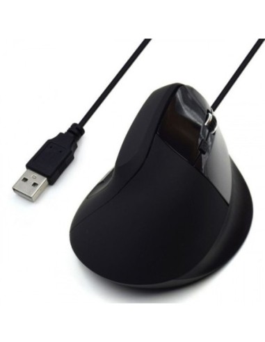 Ewent raton ergonomico usb negro