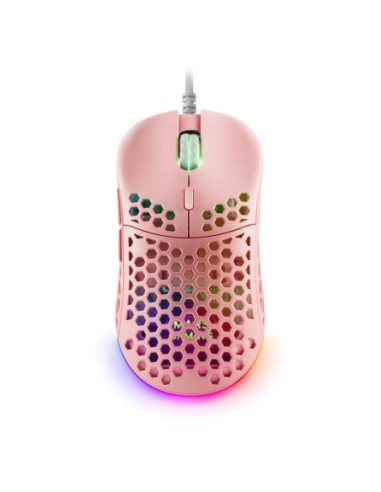 Mars gaming raton gaming rgb mm55p rosa