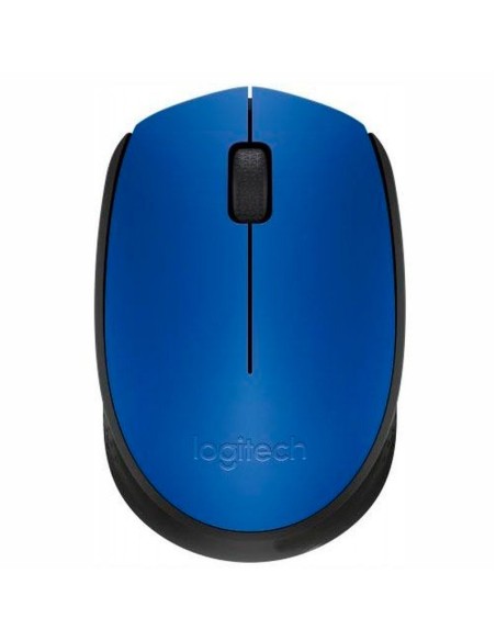 Logitech raton inalambrico m171 azul-negro