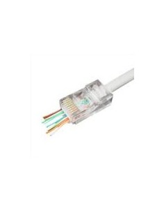 Gembird conector rj45 utp cat5 paquete 50ud pass through