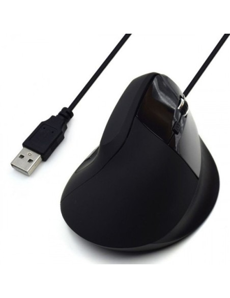 Ewent raton ergonomico usb negro