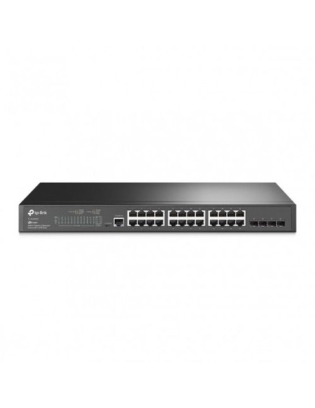 Tp-link switch gestionable jetstream de 24 puertos gigabit l2 con 4 ranuras sfp