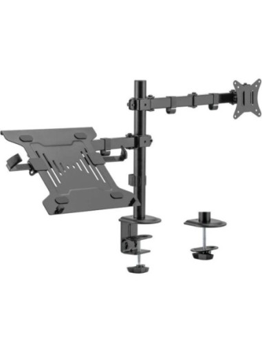 Aisens soporte de mesa para tv y portatil de 17-32 orientable/ inclinable
