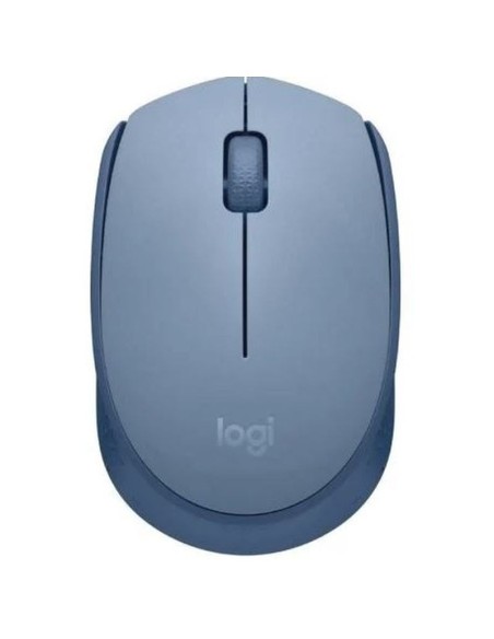 Logitech raton inalambrico m171 gris-azul