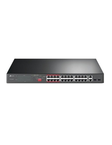 Tp-link switch no gestionable poe+ de 24 puertos 10/100mbps + 2 puerttos 10/100/1000+ 2-puertos gigabit