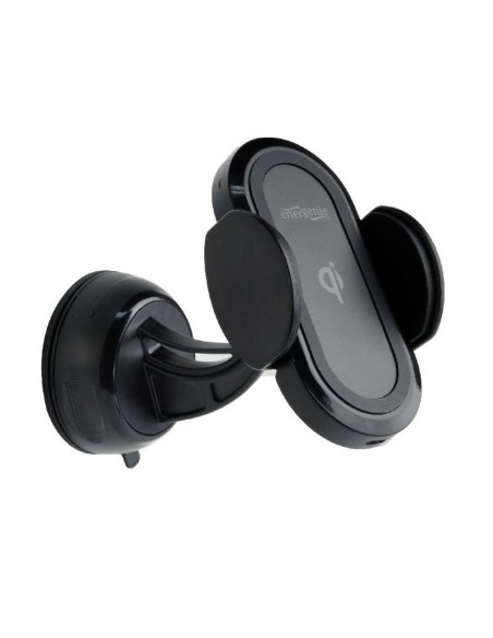 Gembird soporte ventosa de movil para coche con cargador qi