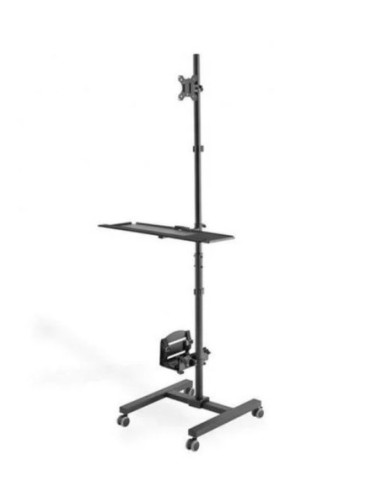 Digitus estacion de trabajo portatil con ajuste de altura individual