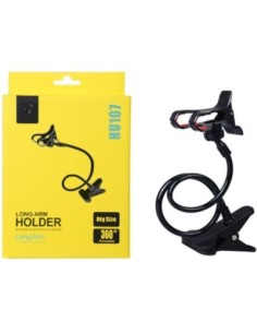 One+ soporte movil tipo pinza hu107 negro