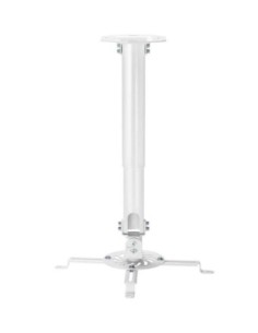 Aisens soporte de techo para proyector hasta 13,5 kg- blanco giratorio- inclinable- extensible