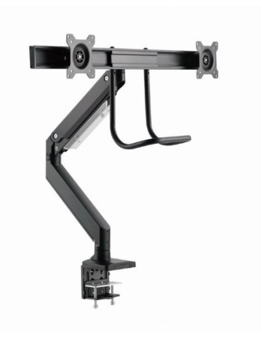 Gembird brazo de monitor ajustable de mesa para 2 monitores