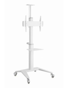 Gembird soporte de suelo para tv con ruedas 37-70 blanco