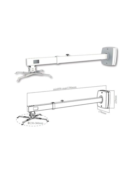 Approx soporte pared para proyector inclinable