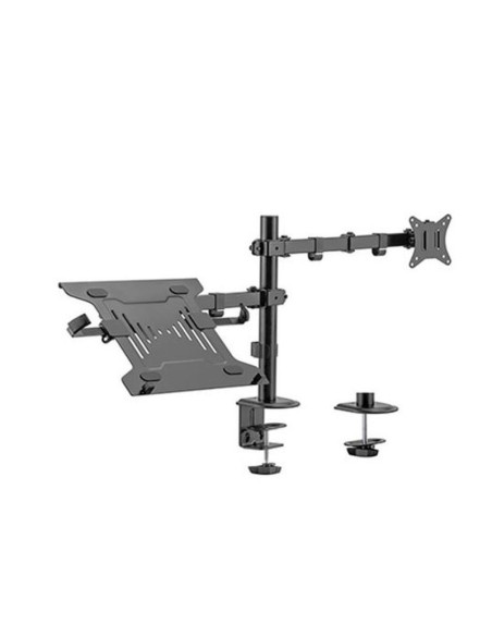 Gembird soporte mesa ajustable con brazo para monitor y bandeja para portatil