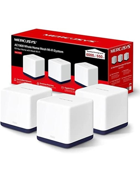 Mercusys punto de acceso wifi ac mesh halo h50g 3 pack