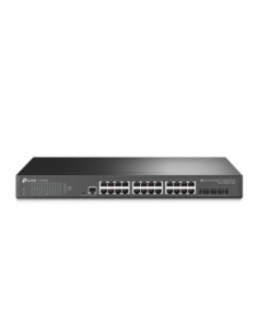 Tp-link switch gestionable jetstream de 24 puertos gigabit l2 con 4 ranuras sfp 10 ge