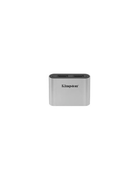 Kingston lector de tarjeta microsd workflow type-c negro plata kingston usb3.