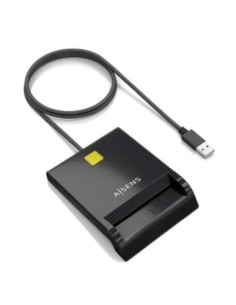 Aisens lector de dni y tarjetas ascr-sn06-bk negro