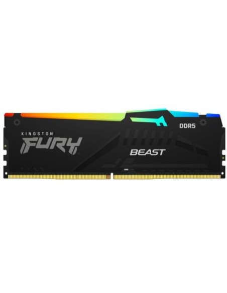 Kingston memoria fury beast rgb kf552c40bba-8 ddr5 8gb 5200mhz cl40