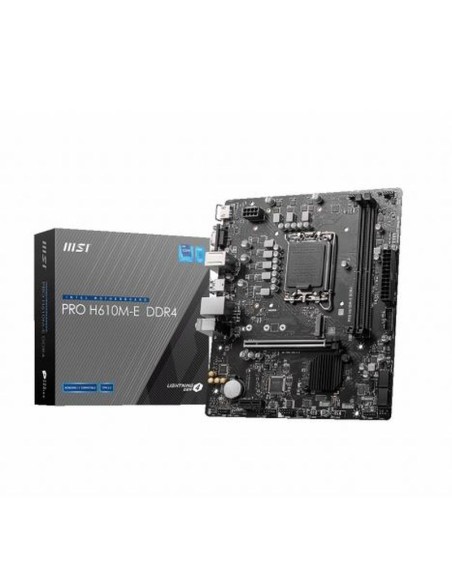 Msi placa base pro h610m-e d4 ddr4 lga1700 gen 12.ª / 2xddr4 / 1xm.2
