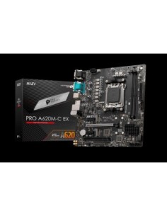 Msi placa base pro a620m-c ex am5 matx 2xddr5 matx/2xddr5/1 x vga/ 1 xhdmi/ 1 x usb-c