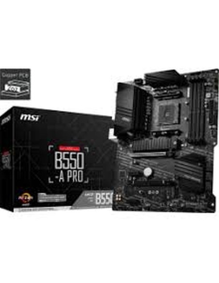 Msi placa base b550-a pro socket am4 am4 gen 3 / 4x ddr4 / 1 x hdmi -1 x dp/ 6 x sata/ 2 x m.2/ raid / atx