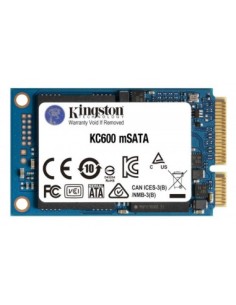 Kingston disco duro ssd kc600 msata 512gb sata 3 velocidad de lectura: 550 mb/s - velocidad de escritura: 520 mb/s