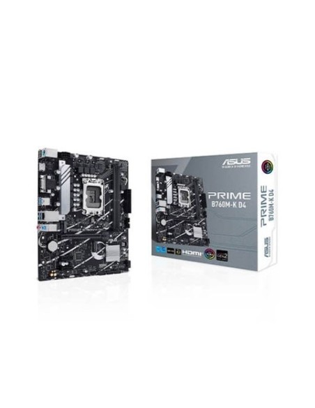 Asus placa base prime b760m-k d4 lga1700 gen 14.ª -13.ª 12.ª / 2xddr4 / 1 x vga / 1 x hdmi / 2 x m.2 / matx