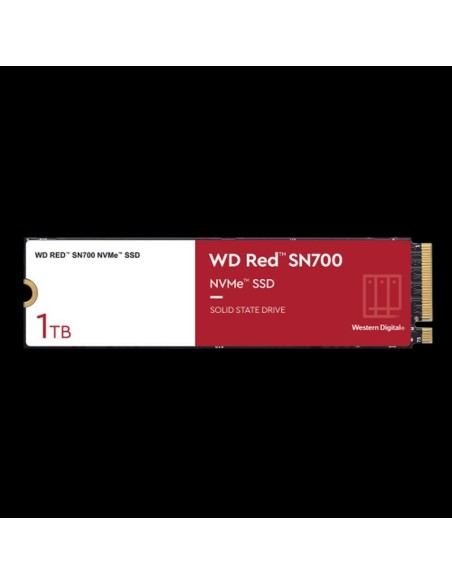 Western digital disco duro ssd m.2 red sn700 nas 1 velocidad de lectura: 3430 mb/s - velocidad de escritura: 3000 mb/stb