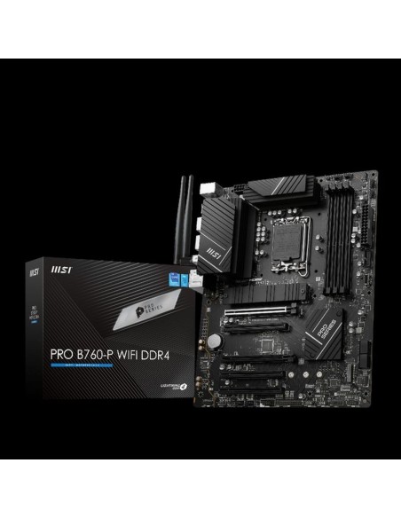 Msi placa base pro b760-p wifi ddr4 lga1700 gen 12.ª - 13.ª / 4xddr4 / 2xm.2.