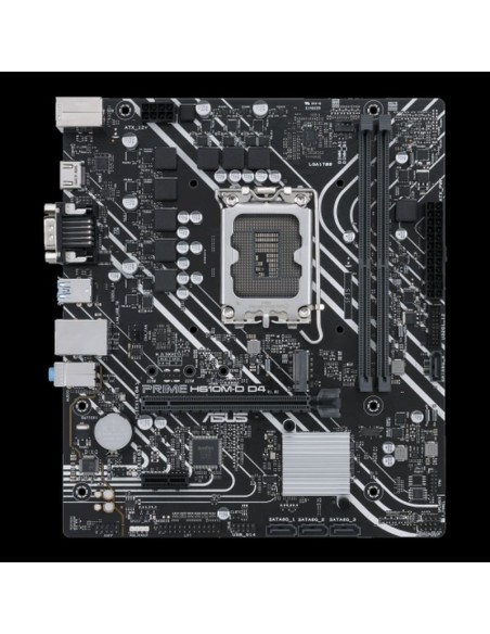 Asus placa base prime h610m-d d4 lga1700 14th 13th12th gen/2 x ddr4/ 1 x vga /1 x hdmi/ 1 x m.2/4 x sata/matx