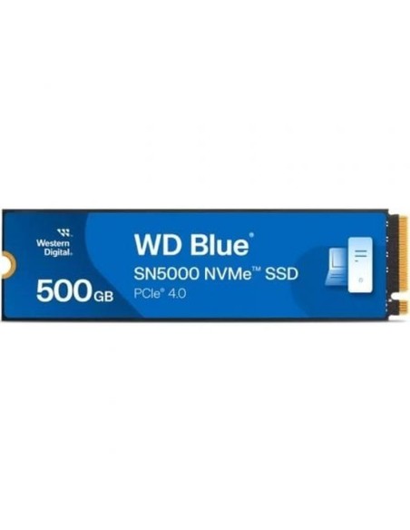 Western digital disco duro wds500g4b0e 500gb m.2 2280 pcie blue lectura 5000mb-s - escritura 4.000 mb-s