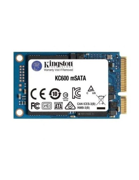 Kingston disco duro ssd kc600 msata 1tb sata 3 velocidad de lectura: 550 mb-s - velocidad de escritura: 520 mb-s