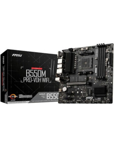 Msi placa base b550m pro-vdh wifi socket am4 gen 3.ª / 4xddr4 / 1xm.2
