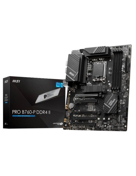 Msi placa base pro b760-p lga1700 ddr4 ii atx/4xddr4/4xsata6