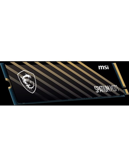 Msi disco duro ssd m.2 nvme 500gb spatium m371 velocidad de lectura 2200 mb-s - velocidad de escritura 1150 mb-s