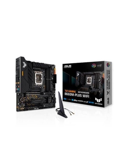 Asus placa base tuf gaming b660m-plus wifi lga1700 12.ª gen / ddr5