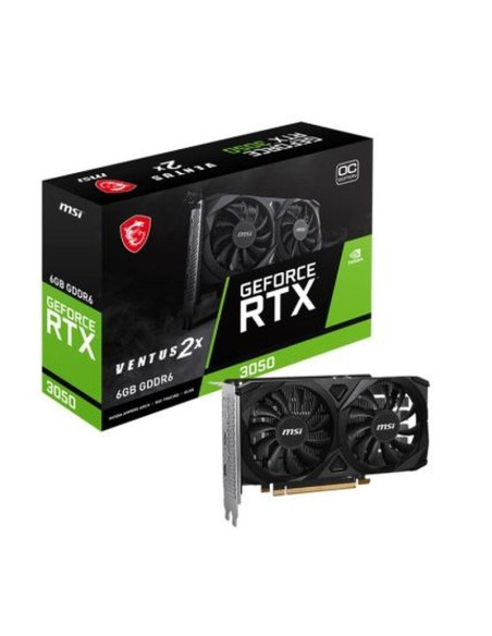 Msi tarjeta grafica rtx 3050 2x e 6g oc nvidia 6 gb gddr6