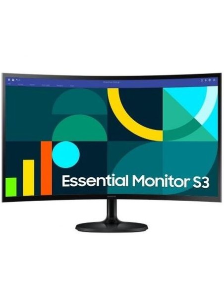Samsung monitor curvo essential s36gd s27d364gau 27/ full hd/ negro vga / hdmi / vesa