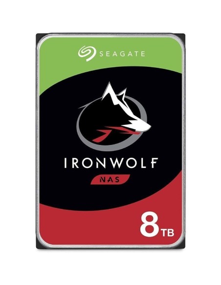 Seagate disco duro 8tb 3.5 st8000vn004 ironwolf ideal para nas