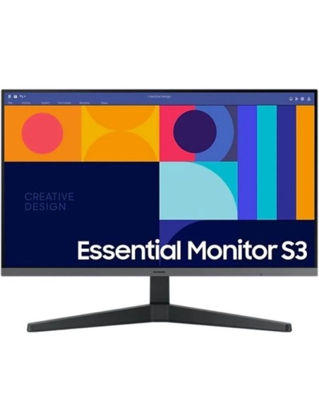 Samsung monitor essential s3 24c330gau 24/ fhd/ negro hdmi / display port / vesa