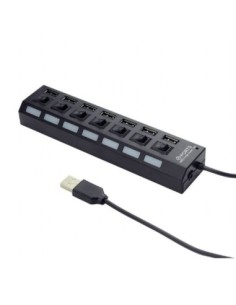 Gembird hub usb 2.0 7 puertos