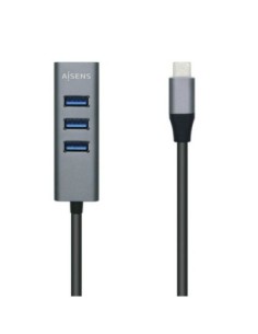 Aisens hub usb-c a 4 puertos tipo a usb 3.0