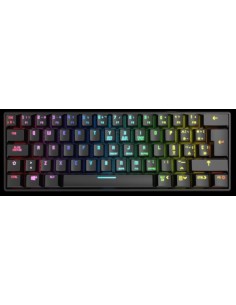 Krom teclado gaming rgb mini bt kluster wireless bluetooth 5.0/ usb / rgb / mecanico