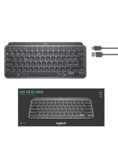 Logitech teclado mini inalambrico mx negro