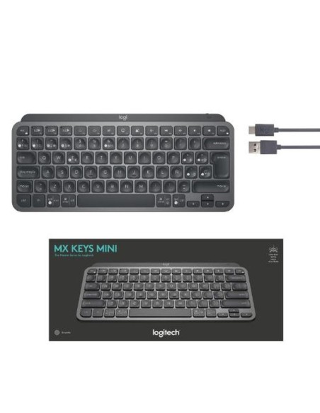 Logitech teclado mini inalambrico mx negro